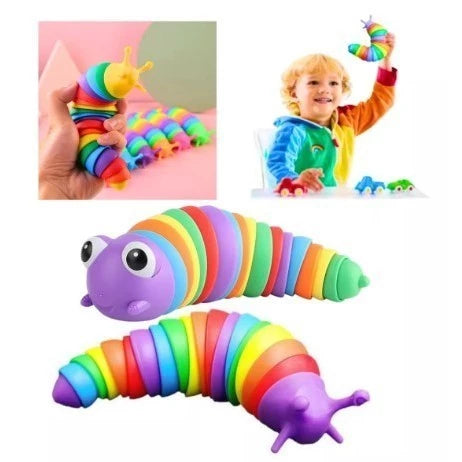 Brinquedo Anti-Stress Lagarto, Lesma, Caracol e Minhocas 3D – Modelos Surpresa