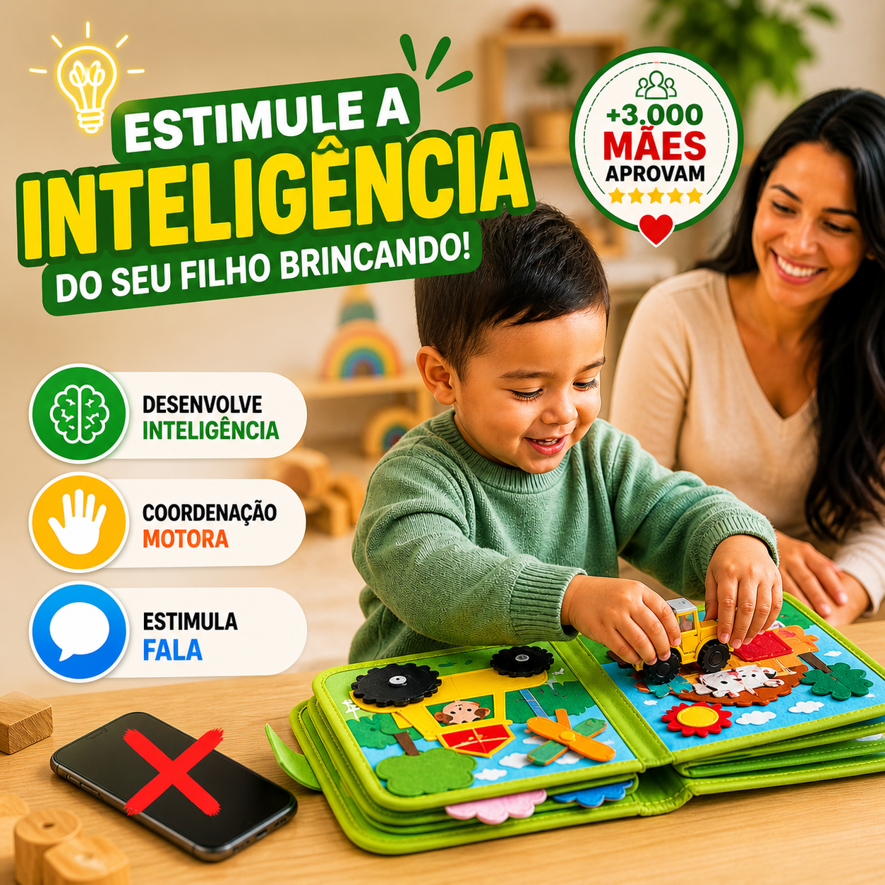 Livro Sensorial Montessori da Fazenda