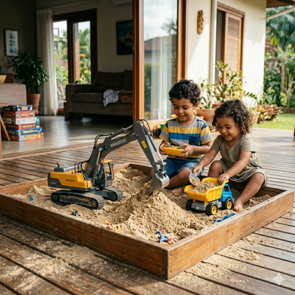 Escavadeira RC Profissional - O brinquedo que une diversão, aprendizado e coleção