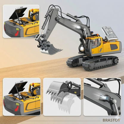 Escavadeira RC Profissional - O brinquedo que une diversão, aprendizado e coleção