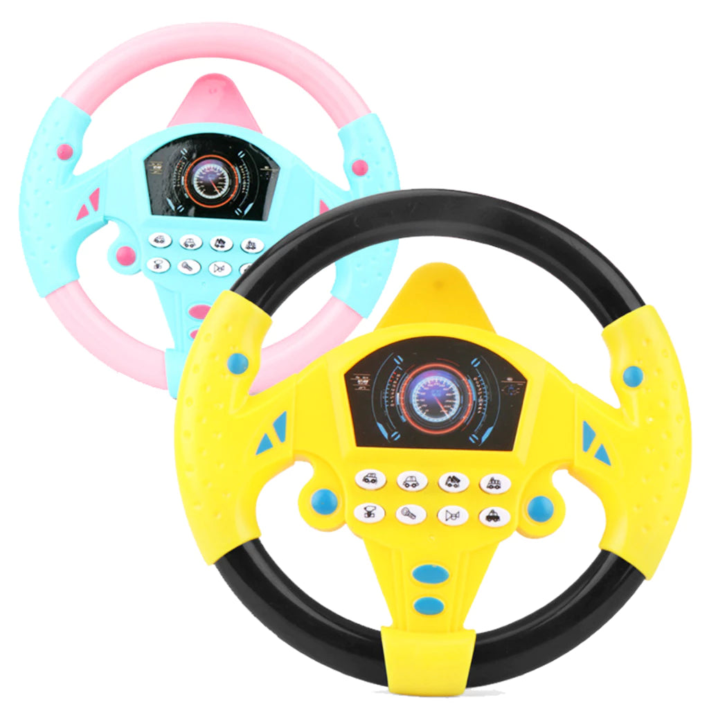 Volante Interativo Infantil com Som, Luzes e Rotação 360°