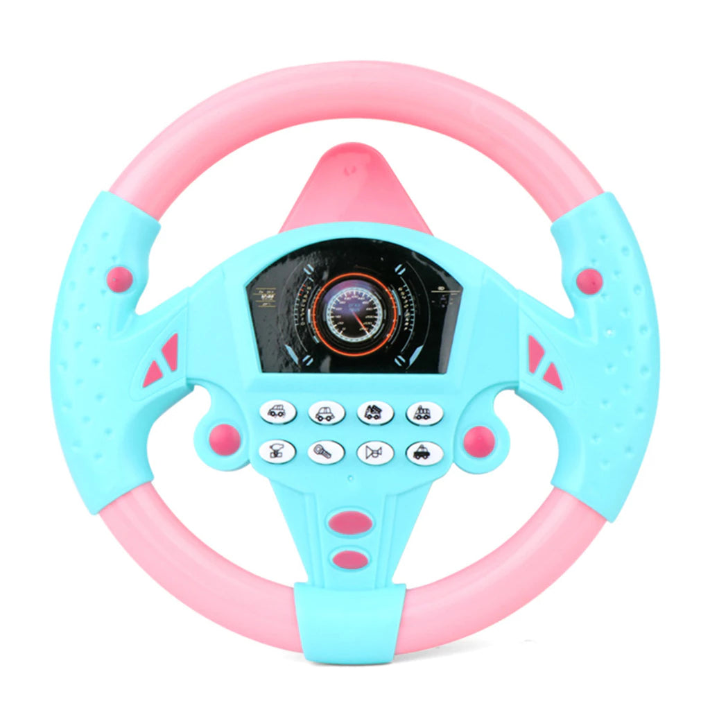 Volante Interativo Infantil com Som, Luzes e Rotação 360°