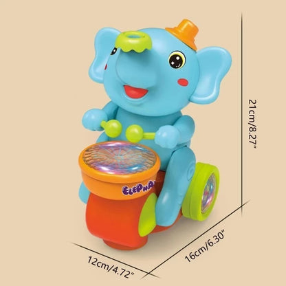 Elefante Musical Interativo com Luzes e Sons