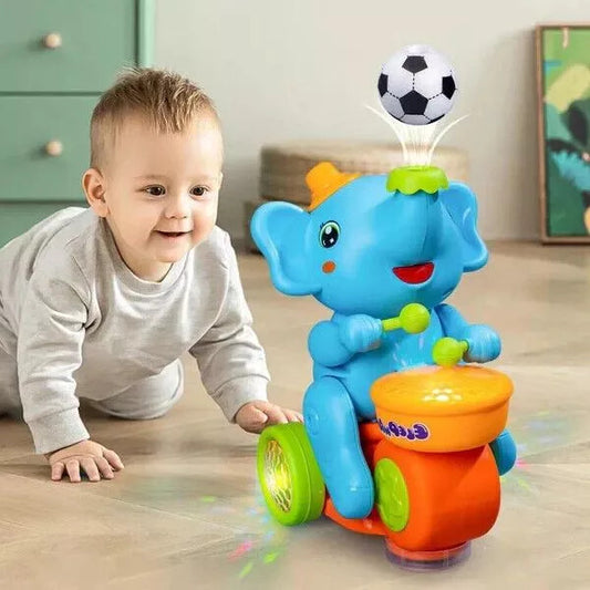 Elefante Musical Interativo com Luzes e Sons