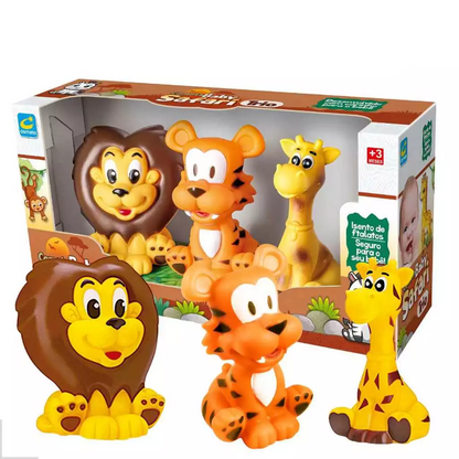 Trio Mordedor Safari – Conforto, Desenvolvimento e Muito Carinho para o Seu Bebê