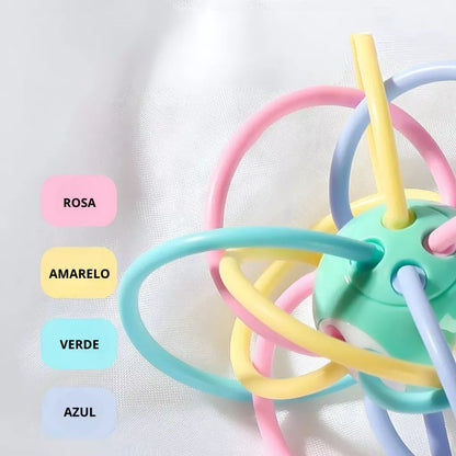 Bolinha de Silicone para Bebês – Mordedor Seguro + Estímulo Sensorial