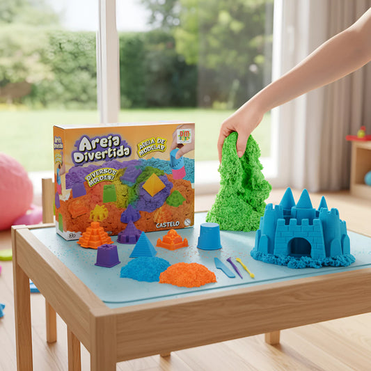 Areia Divertida de Modelar Castelo
