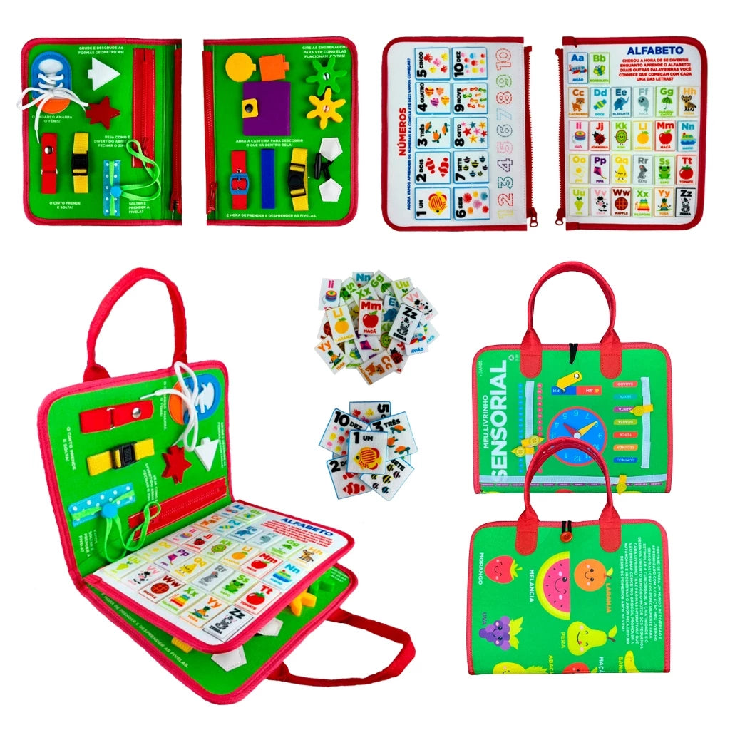 Livro Maleta Sensorial Montessori