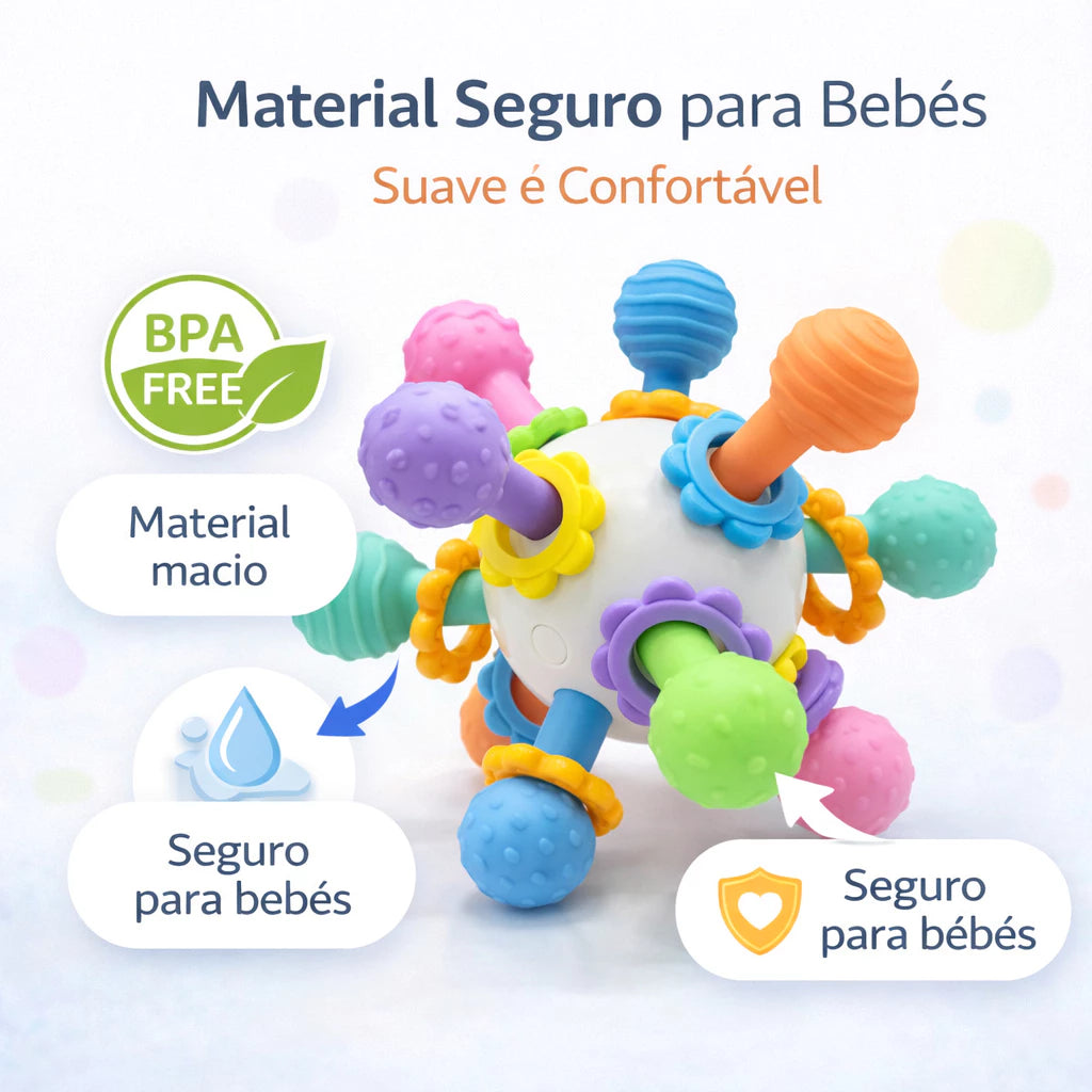 Mordedor Sensorial para Bebê – Estímulo, Conforto e Desenvolvimento