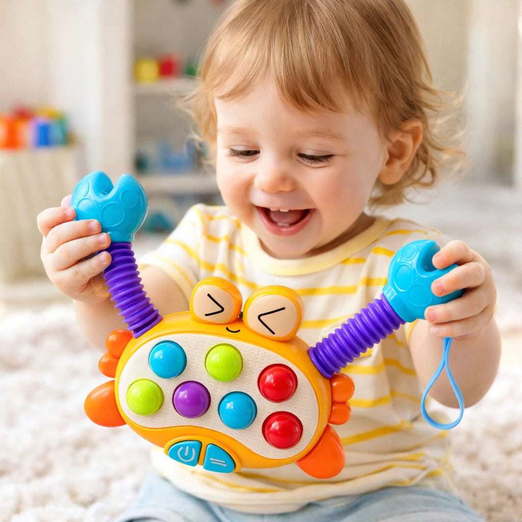 Caranguejo Interativo Sensorial com Luzes e Sons