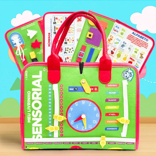 Livro Maleta Sensorial Montessori