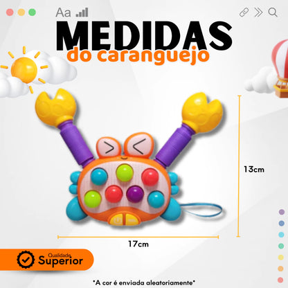 Caranguejo Interativo Sensorial com Luzes e Sons