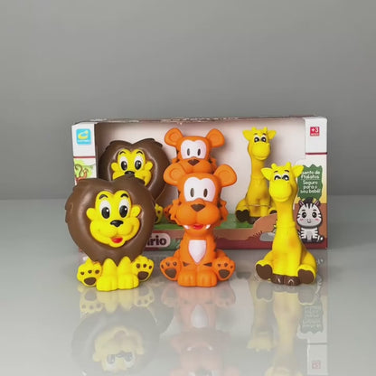 Trio Mordedor Safari – Conforto, Desenvolvimento e Muito Carinho para o Seu Bebê