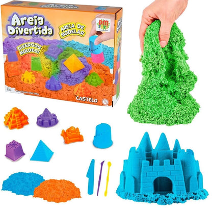 Areia Divertida de Modelar Castelo