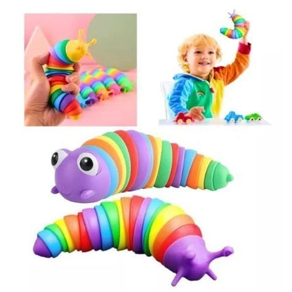 Brinquedo Anti-Stress Lagarto, Lesma, Caracol e Minhocas 3D – Modelos Surpresa