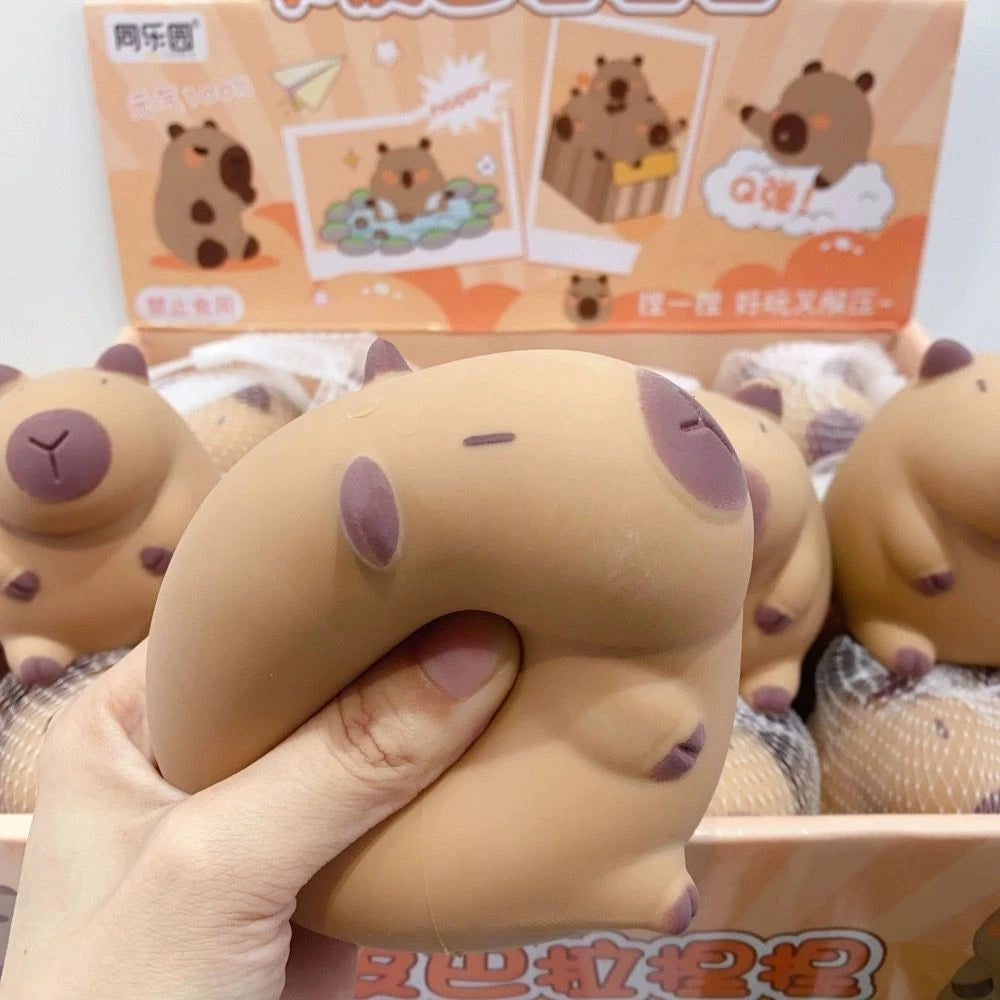 Brinquedo Squeeze de Capivara Anti-Stress