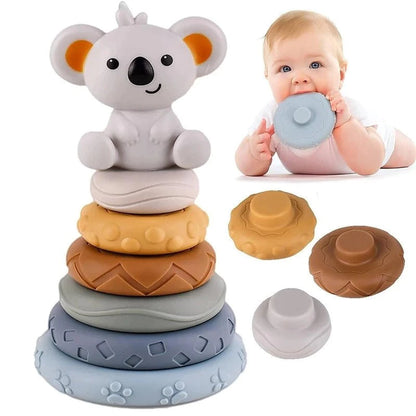 Torre de Empilhamento Montessori Coala – Brinquedo Educativo Infantil