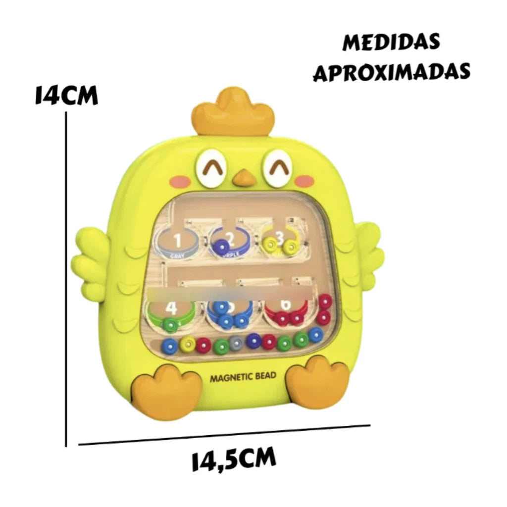 Galinha das Bolinhas Magnéticas com Caneta Magnética