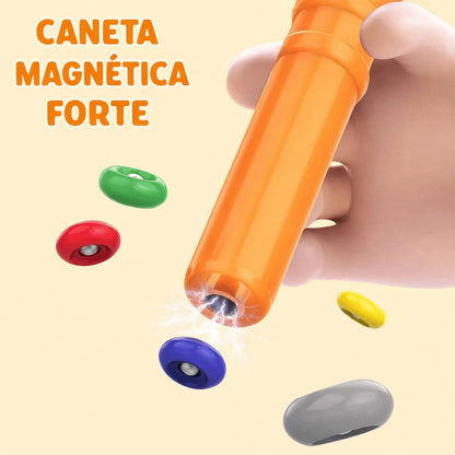 Galinha das Bolinhas Magnéticas com Caneta Magnética