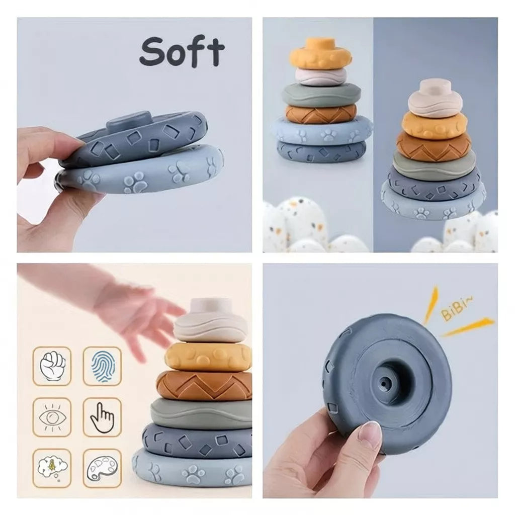 Torre de Empilhamento Montessori Coala – Brinquedo Educativo Infantil