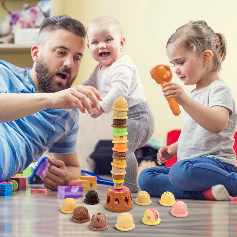 Brinquedo Sorvete Empilhável Infantil